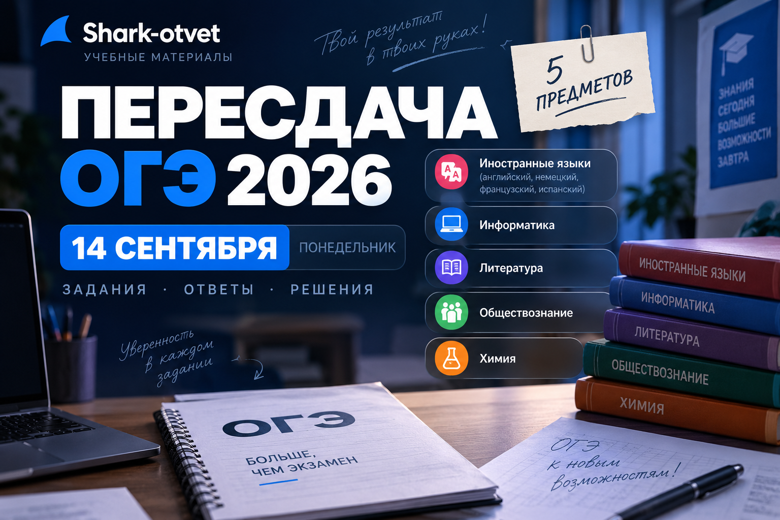 ответы на ОГЭ пересдача 2026
